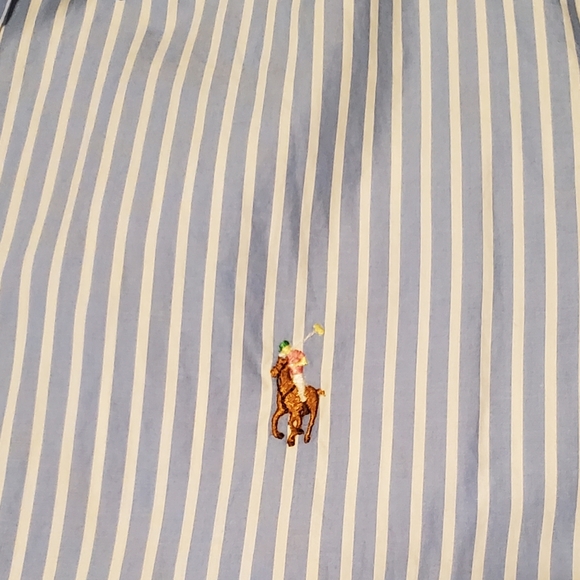 Polo Ralph Lauren Blue Striped Men's Shirt - Picture 3 of 3